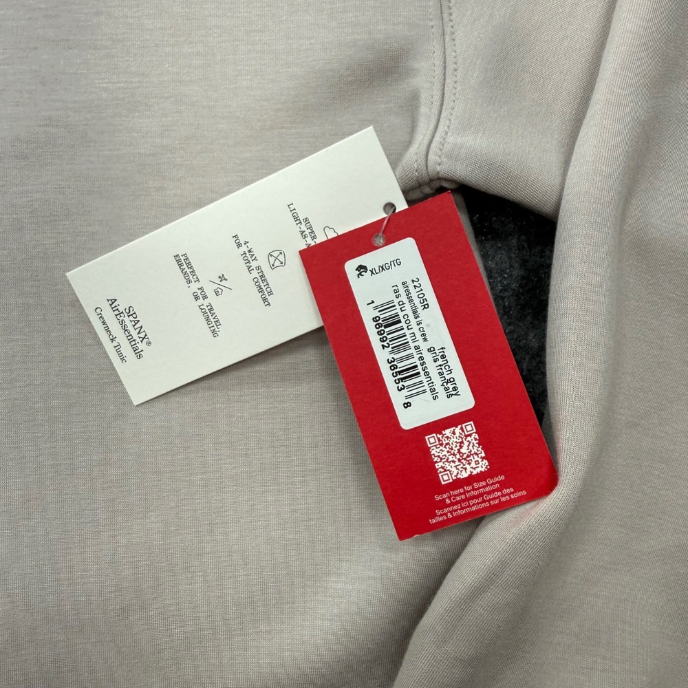 Spanx AirEssentials Crewneck Tunic French Grey XL 22105R New - Picture 2 of 8